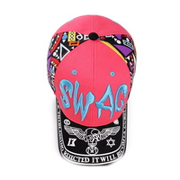 Nueva Gorra de Béisbol de 6 Paneles de Terciopelo con Estampado de Grafiti, Gorra de Hip Hop, Gorra de Verano para Viajes, Gorras con Visera, Gorras Snapback, Moda Deportiva Casual para Hombre