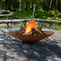 Kit de Camping en acier Corten, grilles en acier, bols de feu décoratifs pour le jardin