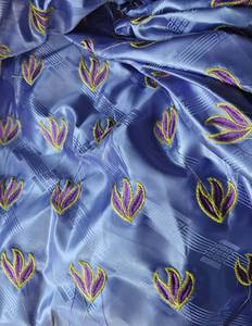 新品到货 非洲巴赞里奇蕾丝 2026 高品质巴赞里奇蕾丝 最新刺绣几内亚提花锦缎 5+2码 - Product Image 3