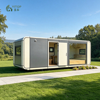 Maisons portables de 5,85 m et 11,5 m, maison-conteneur à 2 chambres, cabane préfabriquée, maison modulaire pour café, usage commercial en extérieur