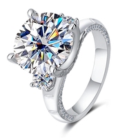 Bague de luxe en argent sterling S925 avec moissanite, fabrication de bijoux MUSHAN, bague pour femme, bijoux haut de gamme