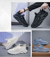 Chaussures de sport décontractées pour hommes, tendance été, respirantes, légères, confortables, en maille