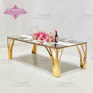 Ensemble de tables et de chaises de salle à manger modernes de rêve pour 8 personnes, pour les hôtels et les restaurants en plein air, meubles de <span class=keywords><strong>location</strong></span> - Product Image 1