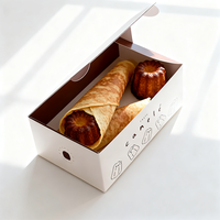 Boîte à gâteaux entremet à dessert minimaliste personnalisable pour transporter des cannelés chocolats au beurre de cacao boîte à gâteaux utilisée (10*10*10 pouces)