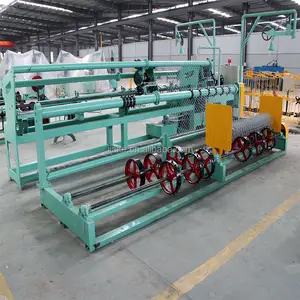 Nuevo fabricante de máquina de fabricación de malla de red de valla de enlace de cadena de alambre doble completamente automático CNC eléctrico