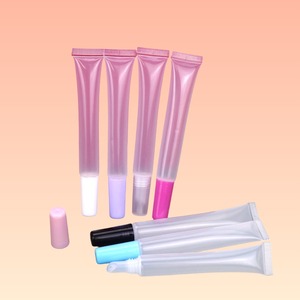 Venta caliente 15ml Transparent Lipgloss Squeeze Tubes Logotipo personalizado Lipgloss Squeeze Tubes - Product Image 2