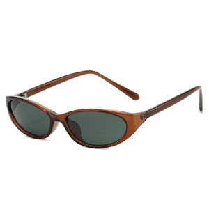 Gafas de Sol Ovaladas Retro Unisex 2026 con Logotipo Personalizado, Montura Pequeña, Protección UV400, Estilo Y2K, para Hombre y Mujer - Product Image 5