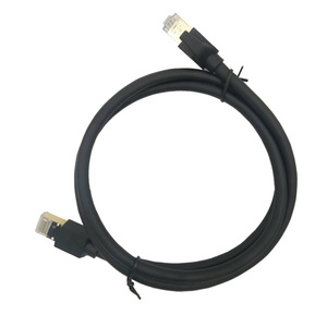 Câble Ethernet CAT8 SFTP 28AWG BC 40 Gbit/s 2000 MHz plaqué or, cordon de raccordement RJ45 à angle droit 0,5 m-100 m - Product Image 3