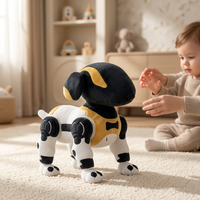 Intelligenter RC-Roboterhund aus Kunststoff, Ferngesteuertes Interaktives Haustier-Spielzeug für Kinder