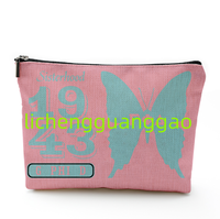 Pochette de maquillage Zeta Phi Betas Sorority, cadeau de sororité, pochette zippée, sac de la sororité, sac cosmétique, article de la confrérie