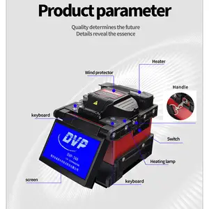 ماكينة الربط والاتصال بالأنابيب الضوئية DVP-740D DVP740/760H/760A/16/750 متعددة اللغات FTTH جهاز الربط والاتصال بالأنابيب الضوئية