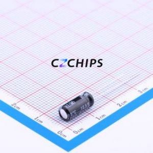 ตัวเก็บประจุอิเล็กโทรไลต์อะลูมิเนียมแบบ Through-Hole รุ่น UHE1H2R2MDD ชิ้นส่วนแบบ Through-Hole (THT) ขนาด D5xL11 มม. 2.2uF 20% 50V 43mA-100kHz - Product Image 1