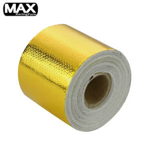 MAX Universal 10m Aislamiento reflectante Heat Shield Wrap Tape para coche Turbo Tubo de admisión Motor Gold Sliver-Nueva condición - Product Image 6