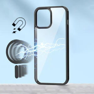 Custodia per telefono con bordo multicolore con <span class=keywords><strong>calamita</strong></span> trasparente antiurto per custodia magnetica per telefono per <span class=keywords><strong>iPhone</strong></span> 16 Pro Max - Product Image 6