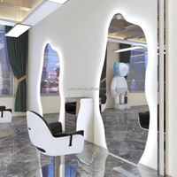 Miroir de salle de bain LED mural intelligent moderne avec interrupteur tactile anti-buée pour la décoration de la maison