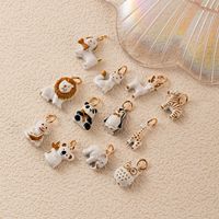 Pendentifs animaux 3D en émail YIMEILI & Laiton, Lion, Panda, Renard, Éléphant, Koala, Girafe, Accessoires de breloques DIY