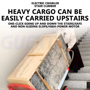 200-400KG Silent Electric Stair <b>Climbing</b> Vehicle Cargo Handling Cart Crawler-Type Up And Down Stair Climber Folding Vehicle - Product Image 4