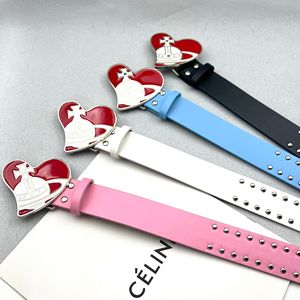 Millennium Spice Girls Y2K Vintage Gouttes En <span class=keywords><strong>Cuir</strong></span> Pu <span class=keywords><strong>Rouge</strong></span> Saturne Amour Alliage <span class=keywords><strong>Ceinture</strong></span> Décorative Femmes Design De Mode All-Match - Product Image 4