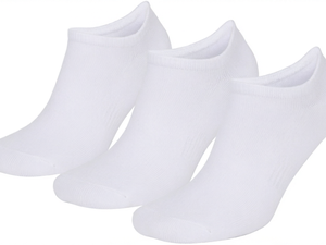 Chaussettes courtes blanches 100% coton tricotées respirantes fines couleur unie pour adultes usage quotidien décontracté été - Product Image 1