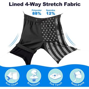 Trajes de baño personalizados para hombre, shorts de compresión de 9 pulgadas de secado rápido con bolsillos para playa y piscina - Product Image 3