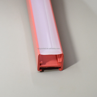 Couvercle de profil de lentille optique diffuse étanche pour l'extérieur, abat-jour en polycarbonate pour boîtier de tube LED co-extrudé