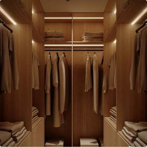 Diseño de Dormitorio Moderno, Armario Abierto, Vestidor Personalizado con Luz LED - Product Image 2
