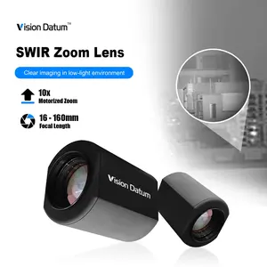10倍电机聚焦16毫米-160毫米200毫米长距离1英寸变焦SWIR镜头，用于机器视觉相机