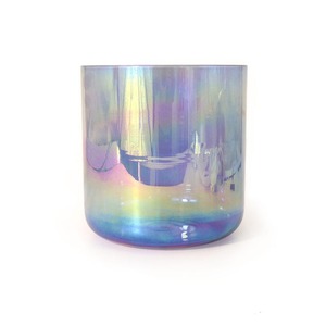 Cuenco de cristal de cuarzo azul transparente para yoga, alivio del estrés, sanación por sonido y baño de sonido - Product Image 6