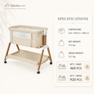 Lit cododo pour bébé, berceau, lit d'appoint pour nourrisson, berceau <span class=keywords><strong>de</strong></span> chevet pour nouveau-né, berceau bébé, vente en gros OEM ODM - Product Image 3