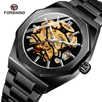 2022 Relogio Forsining Montrepourhomme Horloges Mannen Automatische Skelet Roestvrij Staal Mechanische Horloges Voor Horloges Mannen
