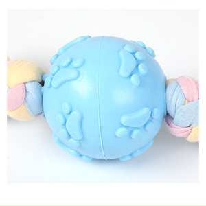 Juguete interactivo para perros pequeños, forma de caramelo, Bola de algodón, cuerda, Tug of War - Product Image 4