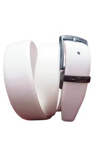 Ceinture en cuir blanc tendance pour hommes, élégante, confortable et polyvalente pour les affaires, les tenues décontractées et formelles - Product Image 4