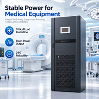 Système d'alimentation de secours industriel en ligne à basse fréquence 10KVA-60KVA triphasé PF 0.8 avec contrôle DSP et écran tactile LCD