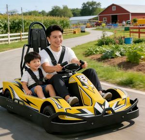 Voiture tamponneuse électrique interactive parent-enfant 2 places, voiture <span class=keywords><strong>de</strong></span> course pour enfants, conception <span class=keywords><strong>de</strong></span> pare-chocs souple, jouet d'amusement sûr pour le lien familial - Product Image 1