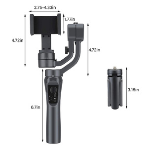 F6 3 Trục <span class=keywords><strong>Gimbal</strong></span> cầm tay ổn định điện thoại di động hành động Máy ảnh chủ chống lắc Youtube video ghi lại điện thoại thông minh <span class=keywords><strong>gimbal</strong></span> cho <span class=keywords><strong>iPhone</strong></span> - Product Image 2