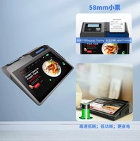 Z100 Google GMS 10.1 pouces Android POS Smart Terminal Android 14 + 80MM imprimante NFC QR Code payer 2.6 "3.95" LED caisse enregistreuse POS
