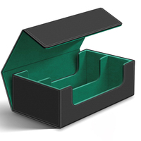 Boîtes de rangement en cuir personnalisées pour jeux de cartes et TCG, 1800+ unités, 29.1x24.1x10CM, MOQ 500 pièces, Marque Maxjoy, Logo et couleur personnalisables