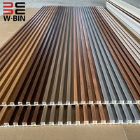 Nouvelles couleurs Wangbin WPC 2025, persiennes en charbon de bois, décoration intérieure, PS WPC 3D, autres papiers peints/panneaux muraux
