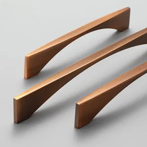 Bắc Âu hiện Đại Nội xử lý Brass tủ quần áo tủ Bronze kéo ngăn kéo phần cứng đồ nội thất nhà bếp Door knobs đồ nội thất xử lý - Product Image 6