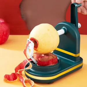 Multi-Peeler Rotary Fruit Pear Peeler Manual Fruit Peeler Machine With Cutting Slicer Kitchen Gadgets Tool