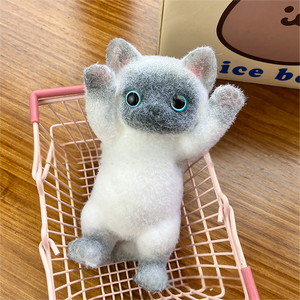 ของเล่นแมวน่ารัก จินคาน บีบเล่นได้ มีเสียงดนตรี ของเล่นเสริมสร้างจินตนาการสำหรับเด็ก ขนาดเล็กถึงกลาง ช่วยคลายเครียด แมวอ้วนบีบเล่นได้ เหมาะสำหรับเด็กผู้หญิง - Product Image 2