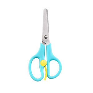 Children's Scissors Blue 5.5 Inch Stainless Steel Straight Blade Paper Cutting Craft Office Use - Product Image 5