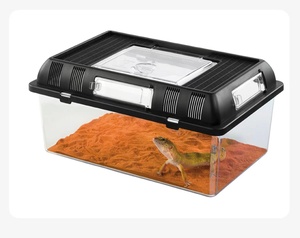 Contenitore per Alimentazione Rettili, Habitat per Ragni, Scatola in Plastica per Insetti - Product Image 1