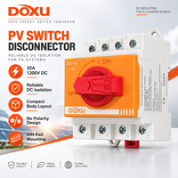 Interrupteur-sectionneur PV 32A 1200V DC sur rail DIN pour système photovoltaïque