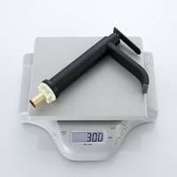 Robinet de lavabo thermostatique contemporain en acier inoxydable chromé à poignée unique, à monter sur le plan, pour salle de bain