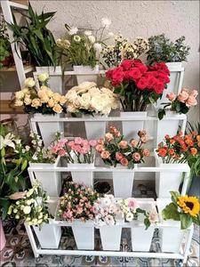 Chariot à 3 Étagères en Fer Robuste Personnalisable Kainice, Étagère Métallique Multi-Niveaux, Support à <span class=keywords><strong>Fleurs</strong></span> en Fer Forgé <span class=keywords><strong>pour</strong></span> Fleuriste, Événement - Product Image 5