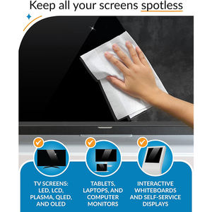 Logo kustom tisu elektronik sekali pakai isopropil Monitor alkohol tisu pembersih layar ponsel - Product Image 2