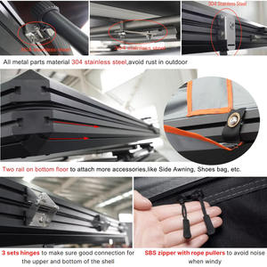 Tente de toit Tente familiale suv résistante au vent S'applique à la tente de toit rigide en aluminium Toyota <span class=keywords><strong>RAV4</strong></span> - Product Image 3