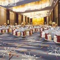 Eleganter Axminster-Teppich mit Blumenmuster für 5-Sterne-Hotel Bankettsaal Wand-zu-Wand-Teppich Großhandel