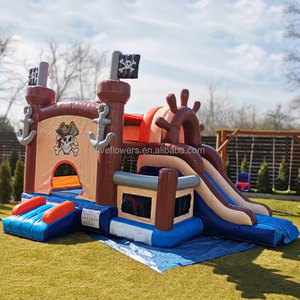 <span class=keywords><strong>Castillo</strong></span> Inflable Comercial <span class=keywords><strong>Pequeño</strong></span> con Tobogán, Zona de Juegos Pirata, Compra un <span class=keywords><strong>Castillo</strong></span> Inflable para Niños - Product Image 4